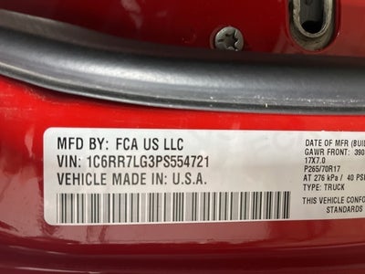 2023 RAM 1500 Classic SLT Crew Cab 4x4 5'7' Box