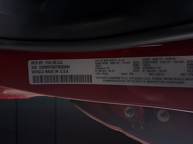 2026 RAM Ram 1500 RAM 1500 BIG HORN CREW CAB 4X4 5'7' BOX