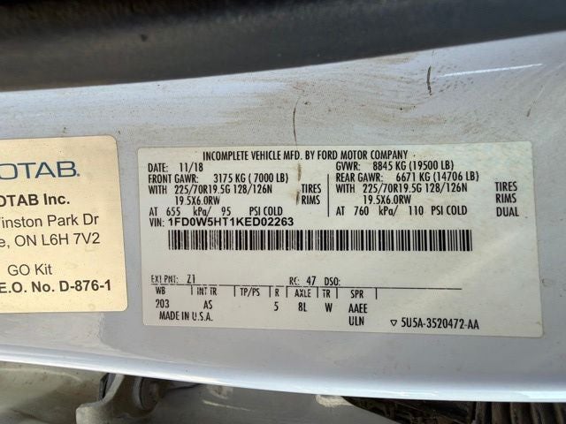2019 Ford F-550 Chassis XL DRW