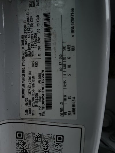 2020 Ford F-550 Chassis XL