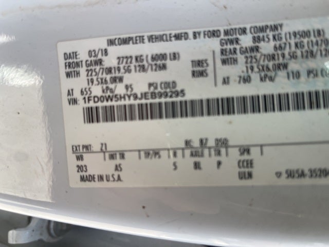 2018 Ford F-550 Chassis XL