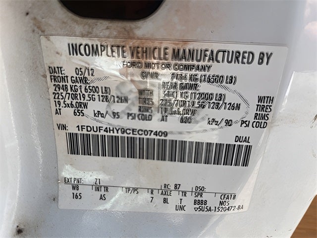 2012 Ford F-450 Chassis XL