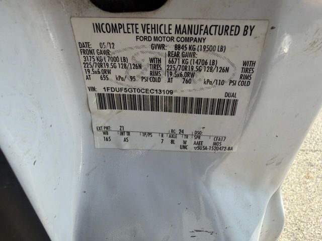 2012 Ford F-550 Chassis DRW