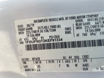 2019 Ford F-550 Chassis XL