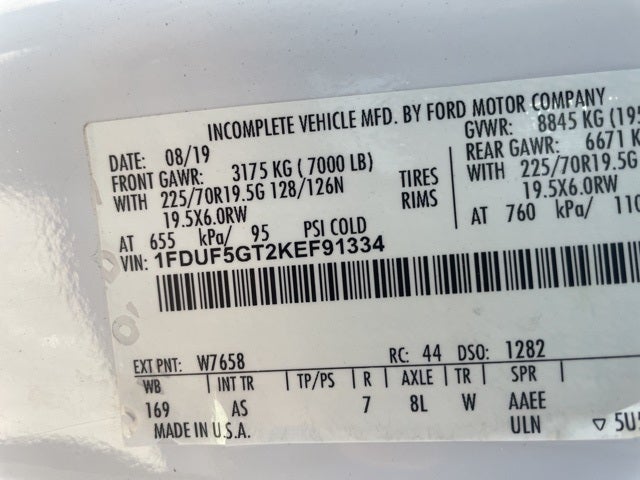 2019 Ford F-550 Chassis XL