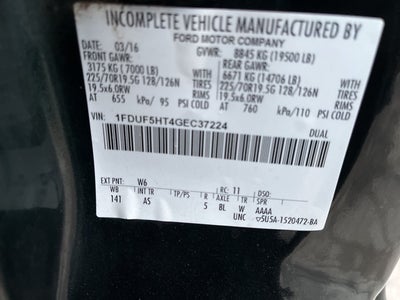 2016 Ford F-550 Chassis XL DRW