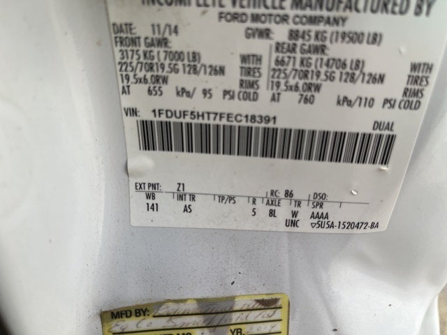 2015 Ford F-550 Chassis XL