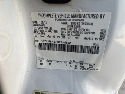 2016 Ford F-550 Chassis XL