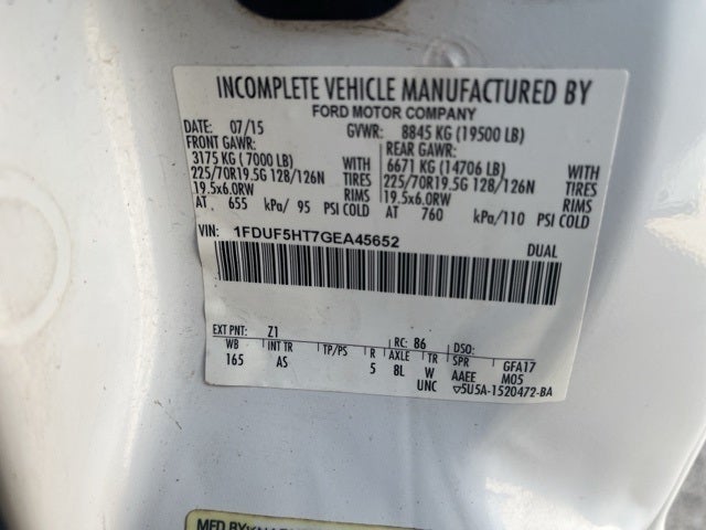 2016 Ford F-550 Chassis XL