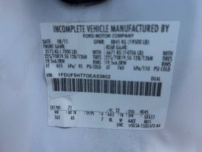 2016 Ford F-550 Chassis DRW