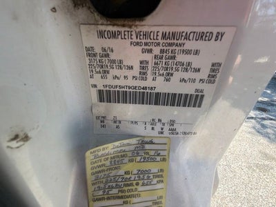 2016 Ford F-550 Chassis DRW