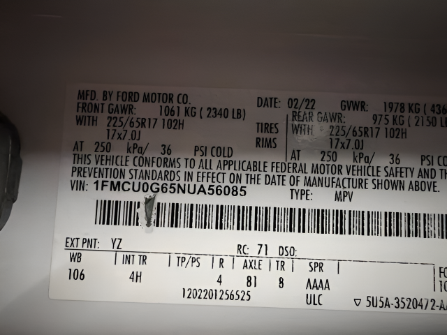 2022 Ford Escape SE
