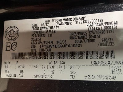 2018 Ford F-150 LARIAT