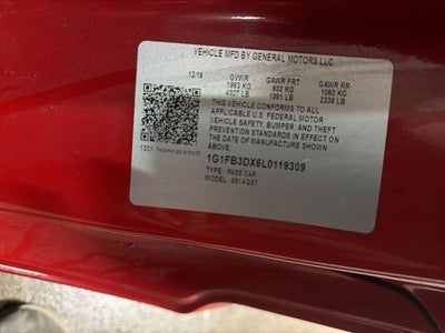 2020 Chevrolet Camaro RWD Convertible 1LT