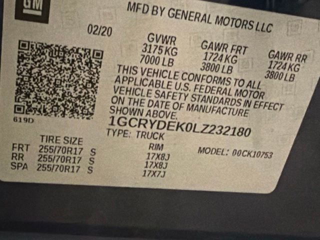 2020 Chevrolet Silverado 1500 4WD Double Cab Standard Bed LT
