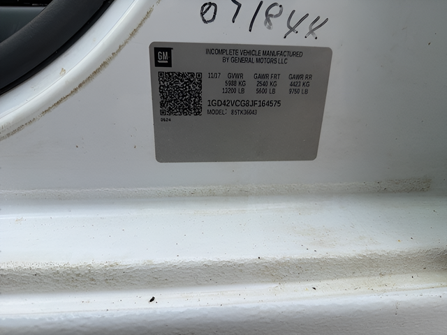 2018 GMC Sierra 3500HD Chassis Base