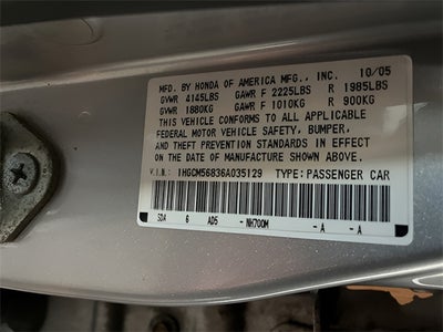 2006 Honda Accord 2.4 EX