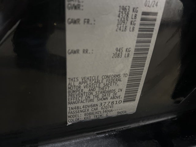 2024 Nissan Altima SV FWD