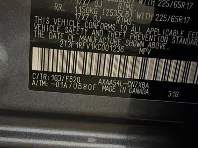 2019 Toyota RAV4 LE