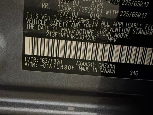 2019 Toyota RAV4 LE
