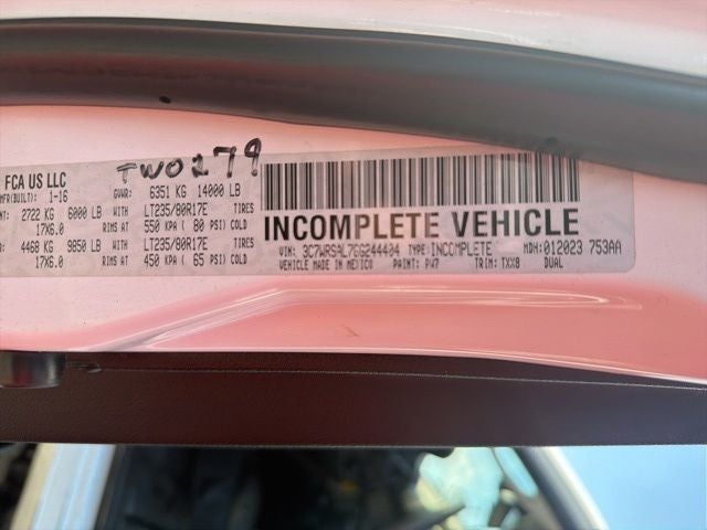 2016 RAM 3500 Chassis Tradesman/SLT