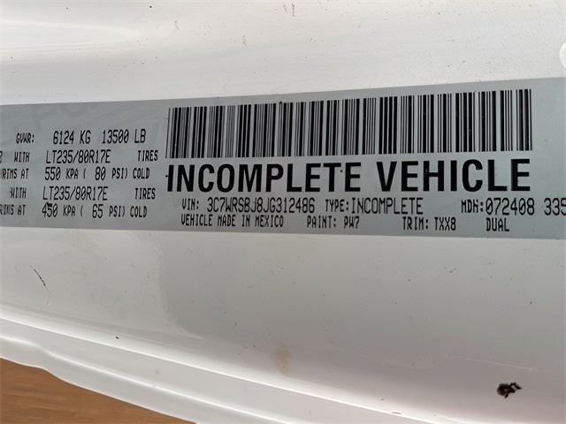 2018 RAM 3500 Chassis Tradesman/SLT