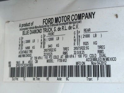2012 Ford F-750 DRW