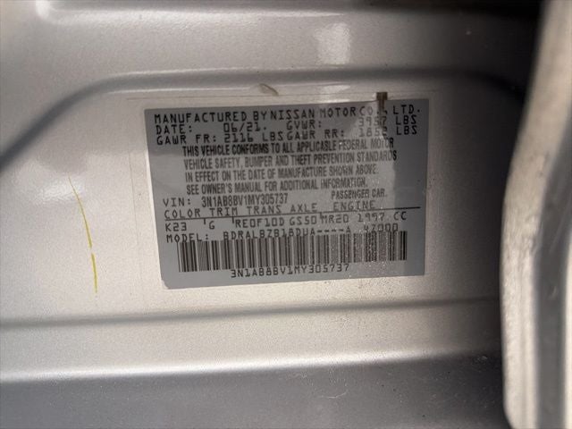 2021 Nissan Sentra S Xtronic CVT