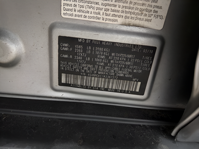 2010 Subaru Outback 2.5i Limited