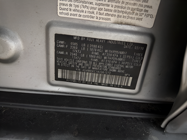 2010 Subaru Outback 2.5i Limited