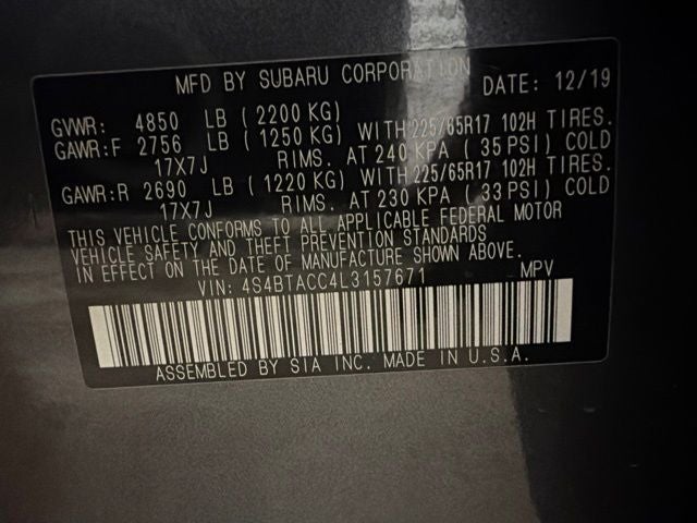 2020 Subaru Outback Premium