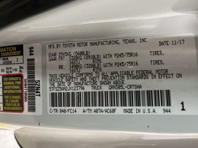 2018 Toyota Tacoma TRD Off Road