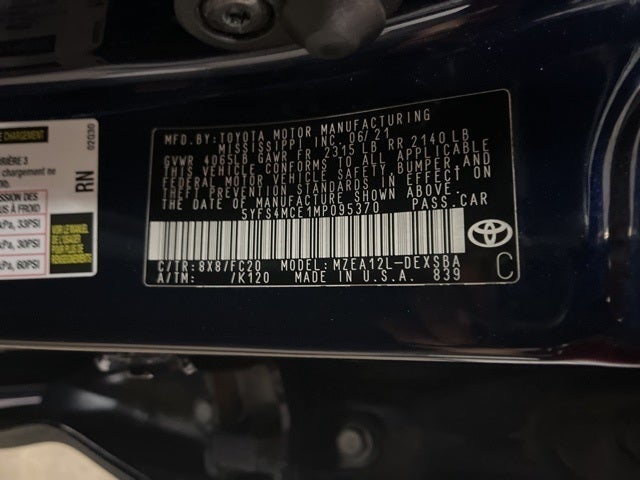 2021 Toyota Corolla SE