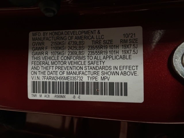 2021 Honda CR-V AWD Touring