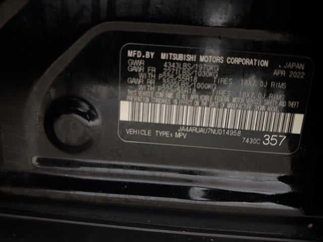 2022 Mitsubishi Outlander Sport 2.0 ES AWC