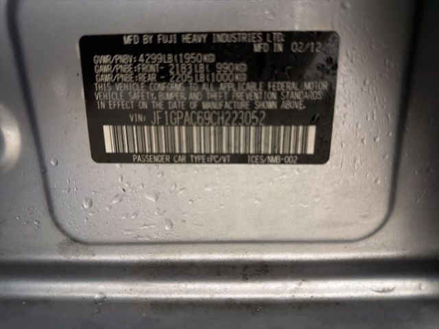 2012 Subaru Impreza 2.0i Premium