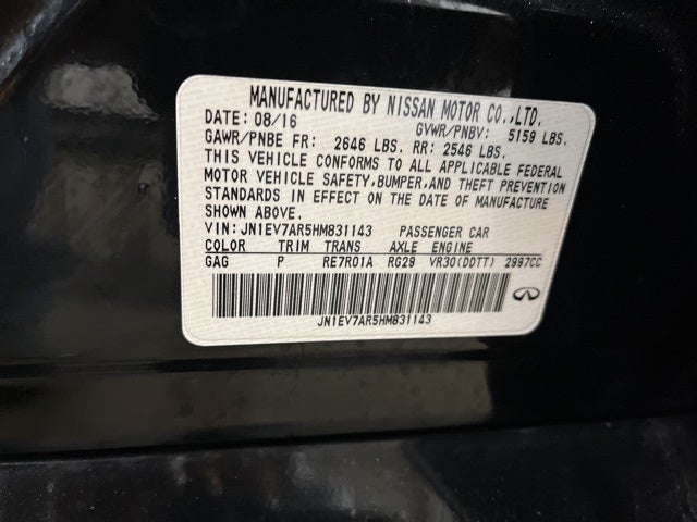 2017 INFINITI Q50 3.0t Sport