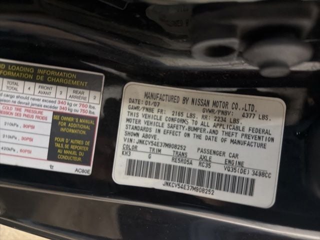 2007 INFINITI G35 Base