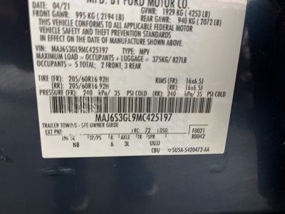 2021 Ford EcoSport SE